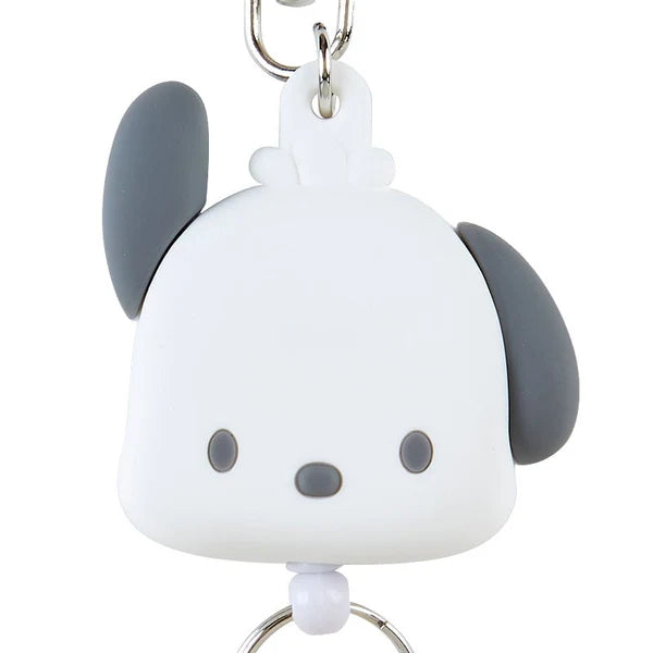 Sanrio Pochacco Bestie Face Badge Reel Keychain