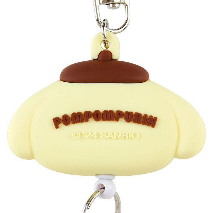 Sanrio Pompompurin Bestie Face Badge Reel Keychain