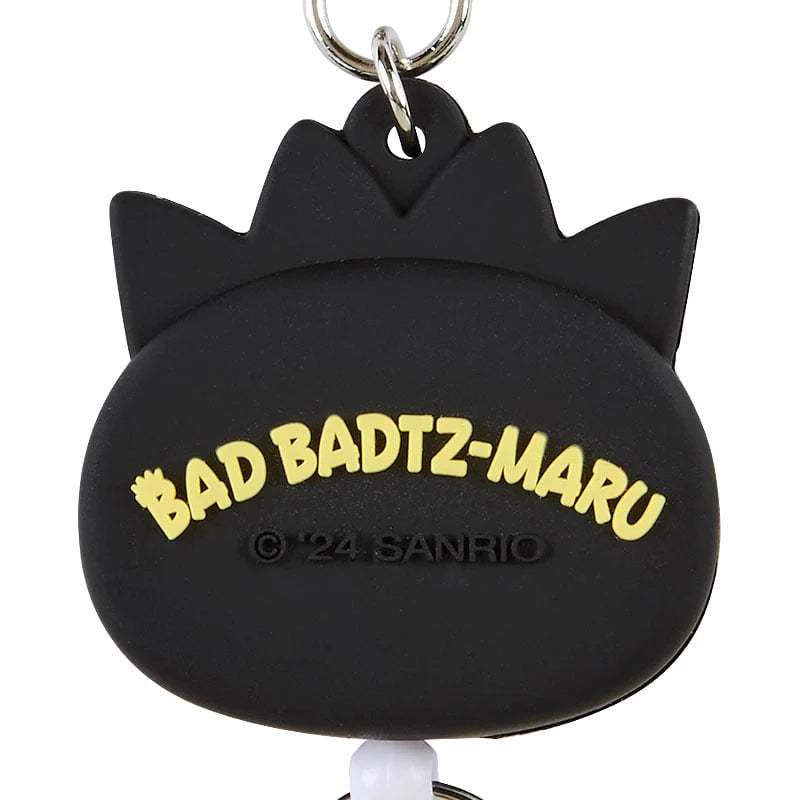 Sanrio Badtz-maru Bestie Face Badge Reel Keychain