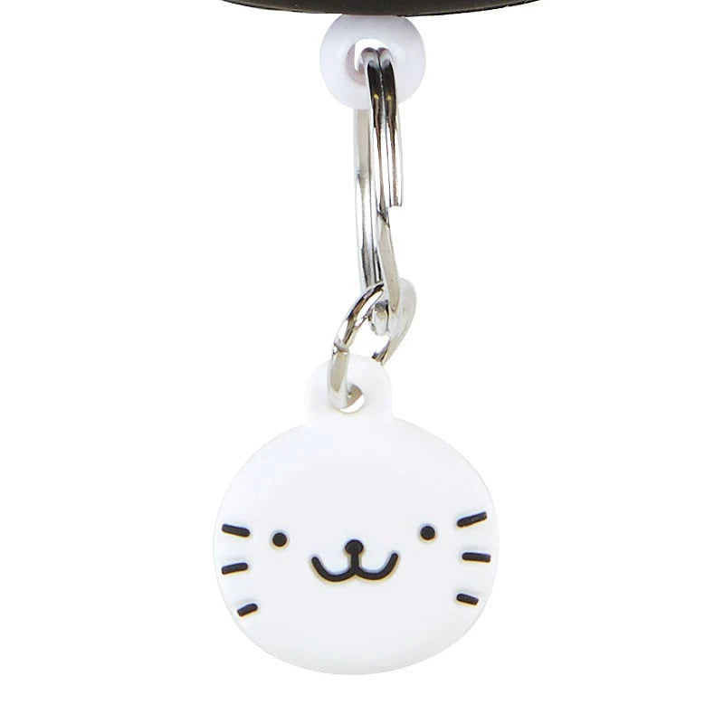 Sanrio Badtz-maru Bestie Face Badge Reel Keychain