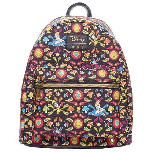 Disney Alice in Wonderland Retro AOP Mini Backpack