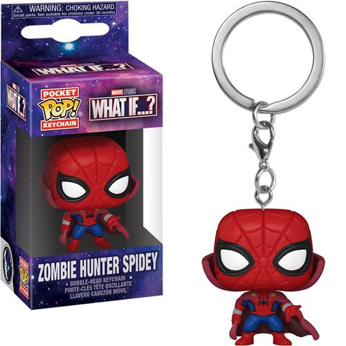 Funko Pocket Pop! Keychain Marvel Studios What If? Zombie Hunter Spider-man