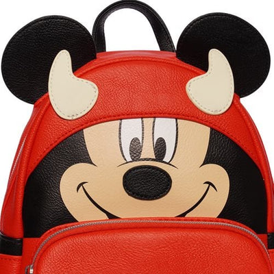 Loungefly Disney Mickey Mouse Devil Cosplay Mini Backpack