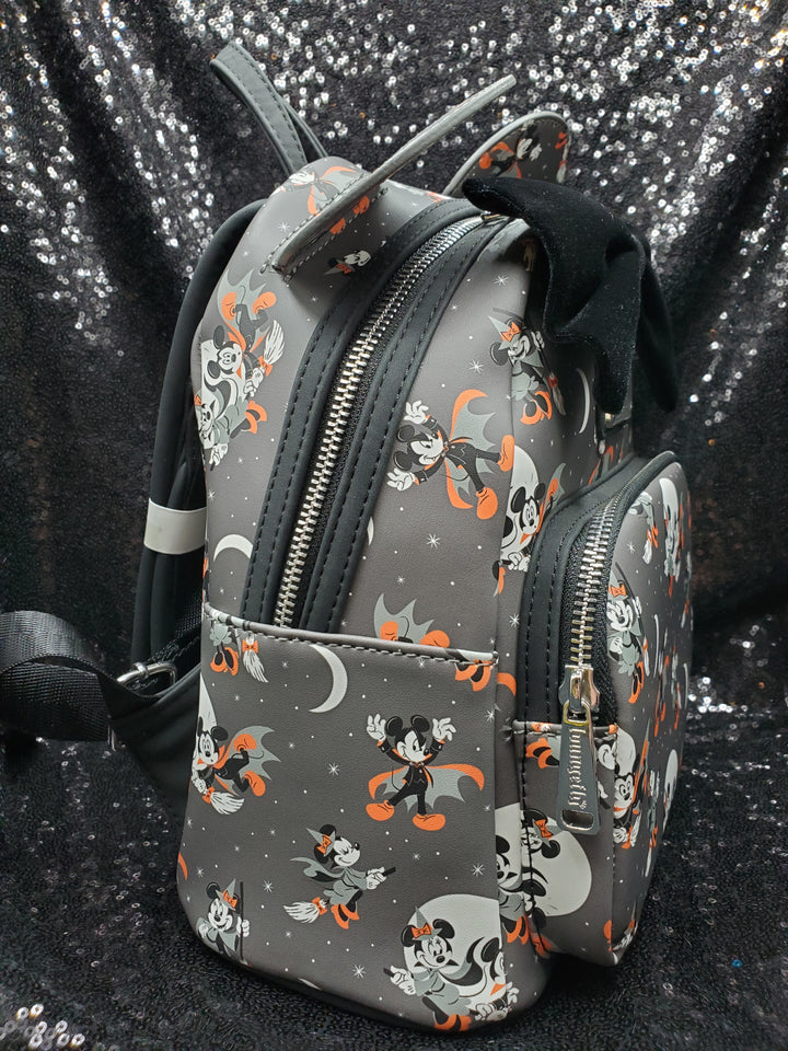 Disney Mickey & Minnie Halloween All Over Print Mini Backpack