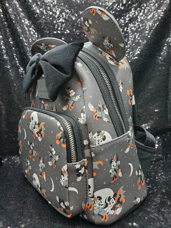 Disney Mickey & Minnie Halloween All Over Print Mini Backpack