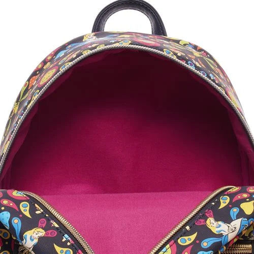 Disney Alice in Wonderland Retro AOP Mini Backpack