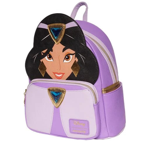 Disney Aladdin Purple Dress Jasmine Cosplay Mini Backpack