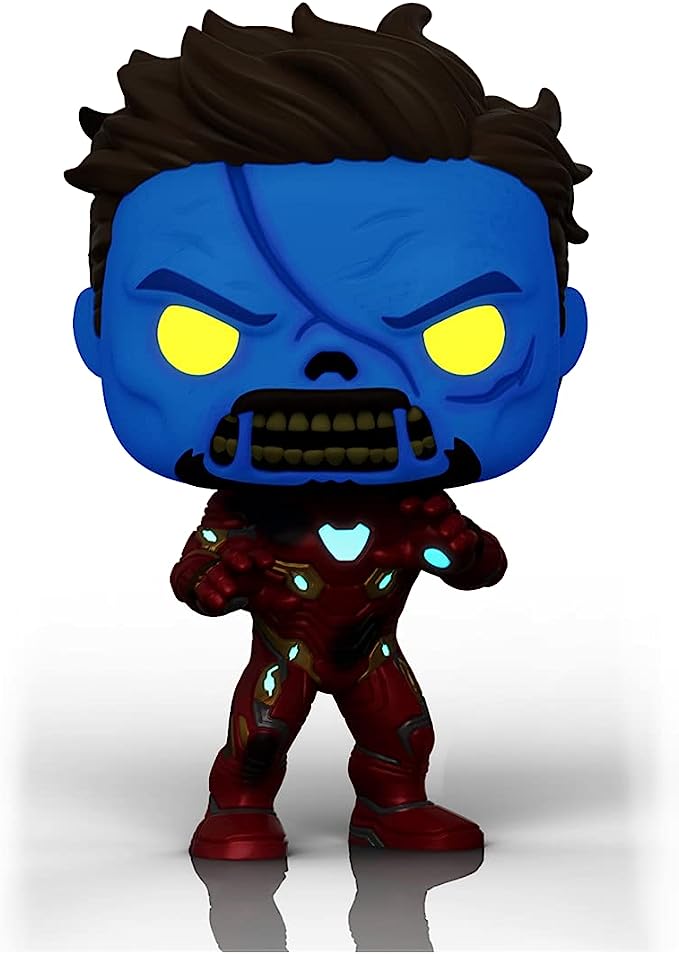 Funko Marvel Studios What If? Zombie Iron Man Glow in the Dark Pop! Vinyl Figure Exclusive