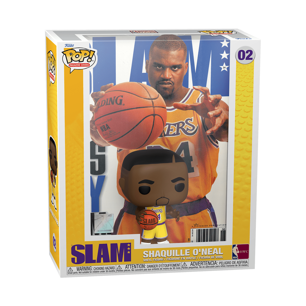 Funko NBA Slam Shaquille O'Neal Pop! Cover Vinyl Figure With Case