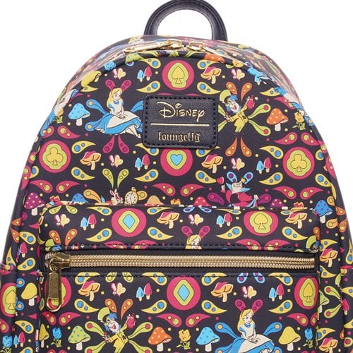 Disney Alice in Wonderland Retro AOP Mini Backpack