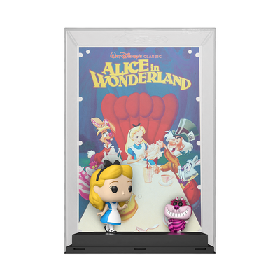 Funko Disney 100 Alice in Wonderland W/Cheshire Pop! Movie Poster with Case Pop! Vinyl Figure