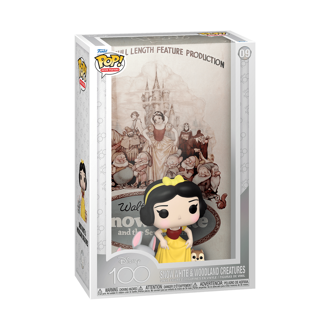 Funko Disney 100 Snow White and the Woodland Creatures Pop! Movie Poster with Case Pop! Vinyl Figure