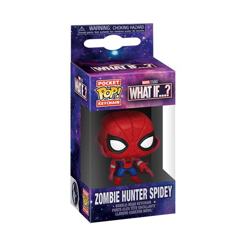 Funko Pocket Pop! Keychain Marvel Studios What If? Zombie Hunter Spider-man