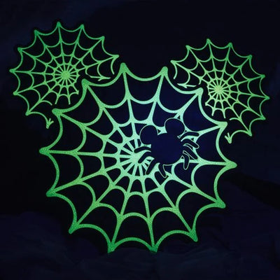 Disney Mickey Mouse Spiderweb Glow In The Dark Crossbody