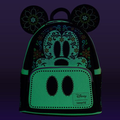 Disney Mickey Mouse Dia de los Muertos Sugar Skull Cosplay Mini Backpack