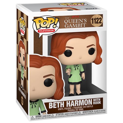 *Damaged Box* Funko Netflix Queen Gambit Beth Harmon W/Rook Pop! Vinyl Figure