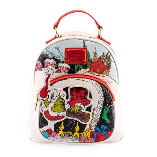 Loungefly Dr. Seuss The Grinch Chimney Thief Mini Backpack