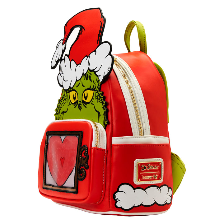 Dr. Seuss The Grinch Lenticular Heart Mini Backpack