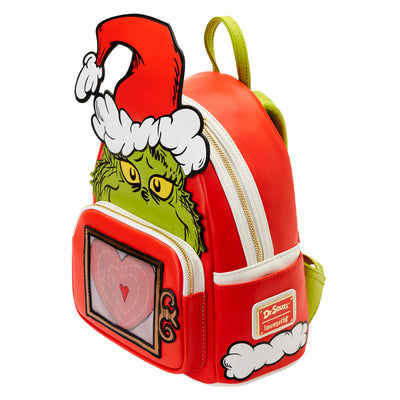 Dr. Seuss The Grinch Lenticular Heart Mini Backpack