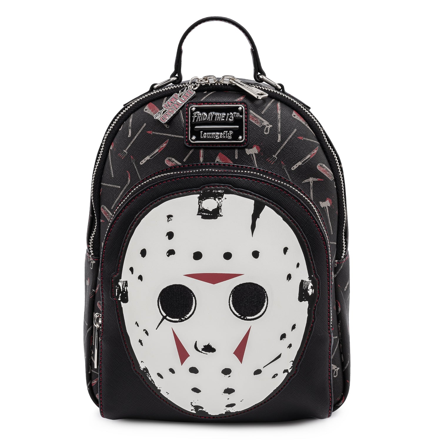 Loungefly online Friday the 13th Jason Mask Glow-in-the - Dark Mini Backpack