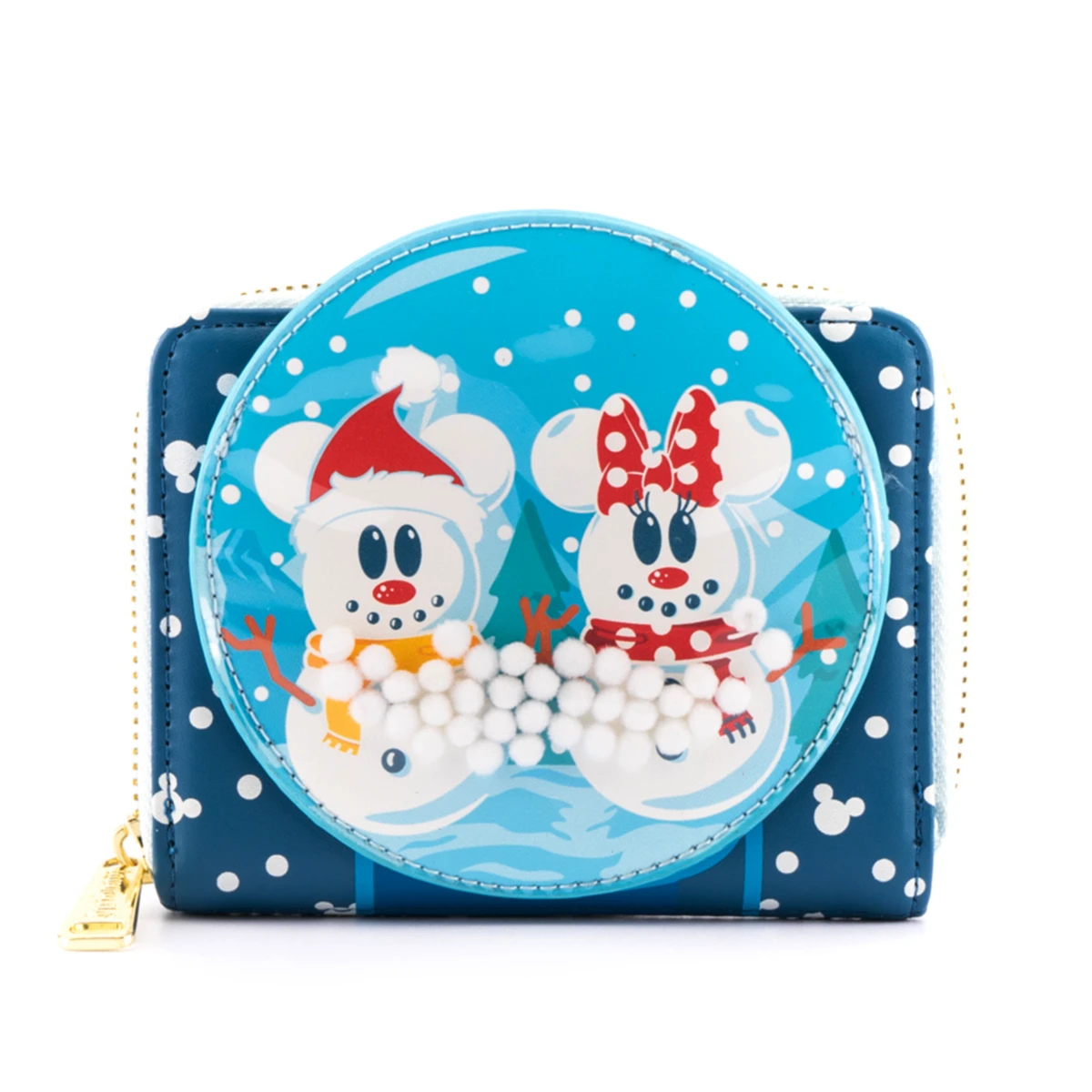 Disney Snowman Mickey & Minnie Snow Globe Wallet