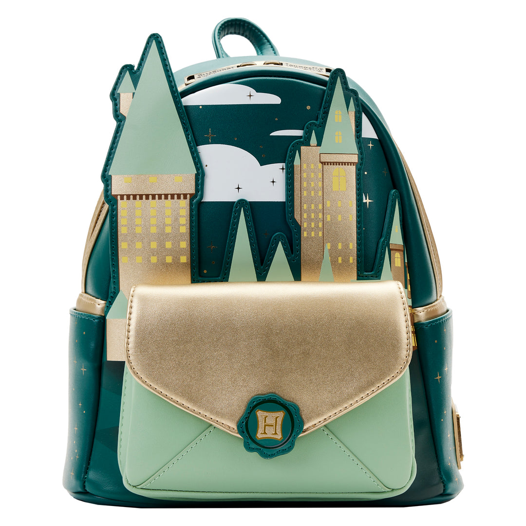 Harry Potter Golden Hogwarts Castle Mini Backpack