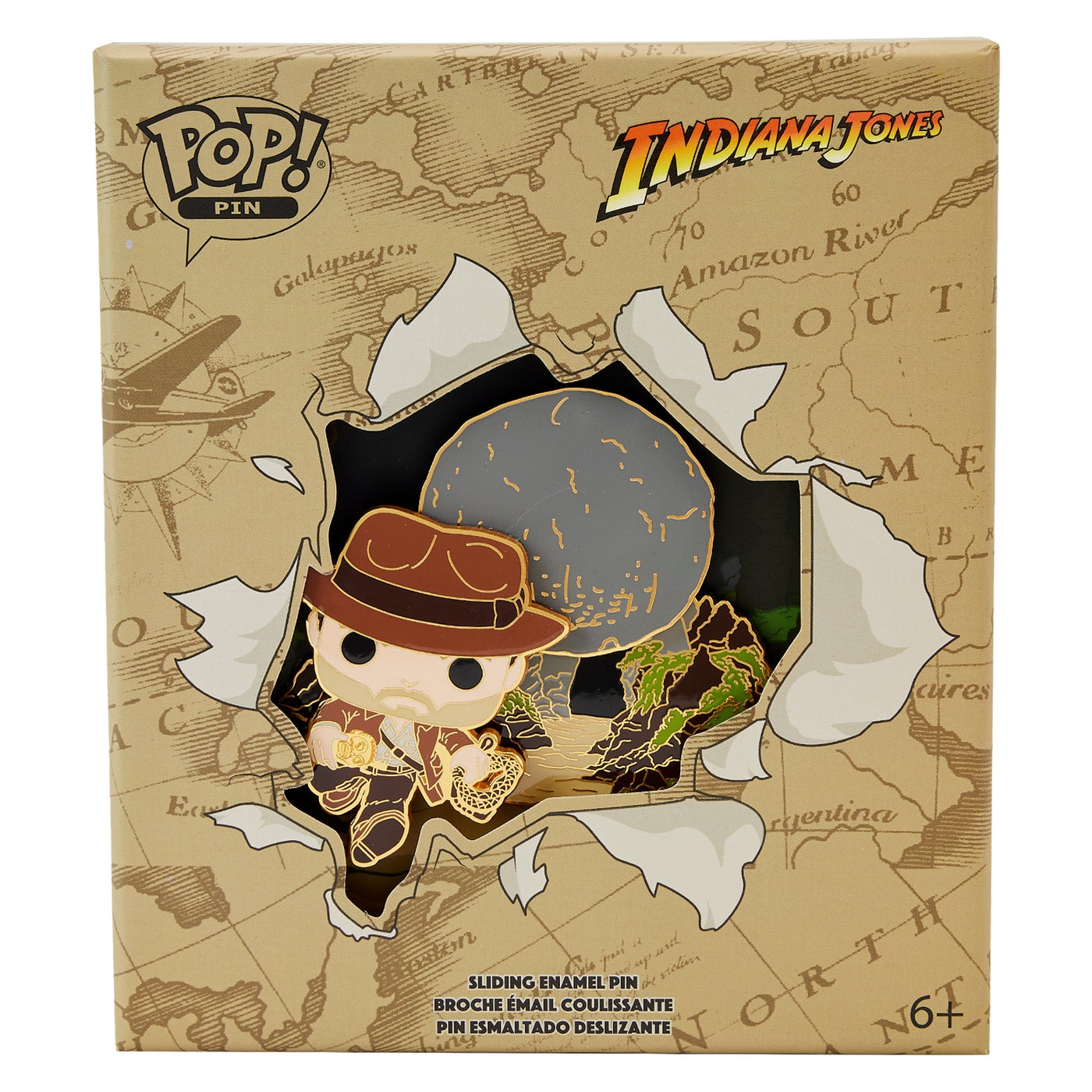 Loungefly Funko Pop! Indiana Jones Boulder 3" Collector's Box Pin Limited Edition