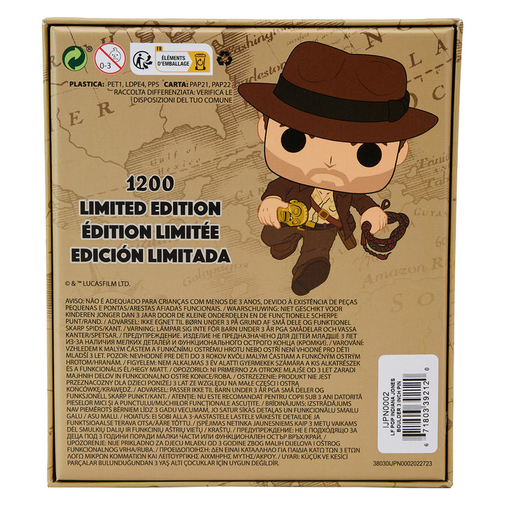 Loungefly Funko Pop! Indiana Jones Boulder 3" Collector's Box Pin Limited Edition