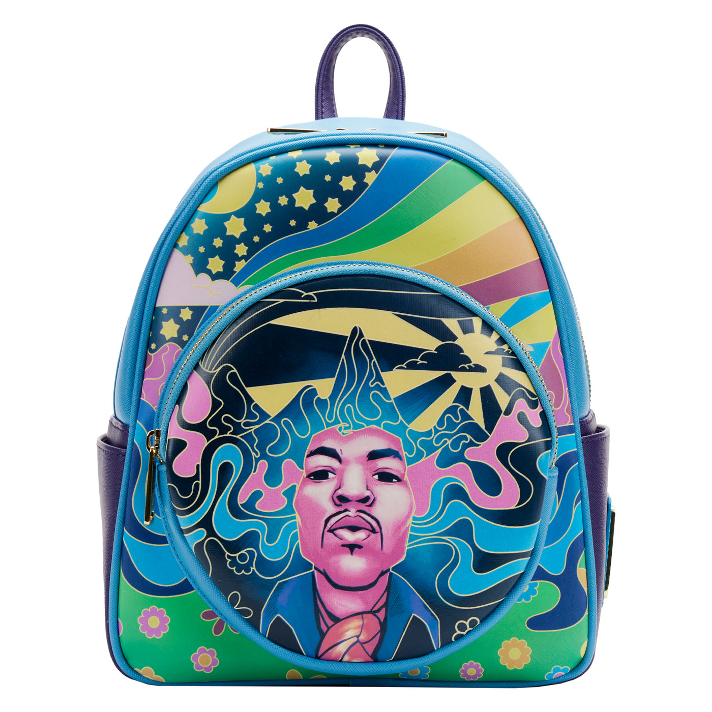 Jimmy Hendrix Psychedelic Landscape Mini Backpack