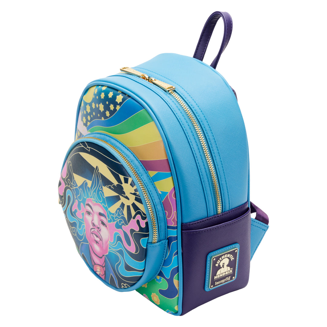 Jimmy Hendrix Psychedelic Landscape Mini Backpack