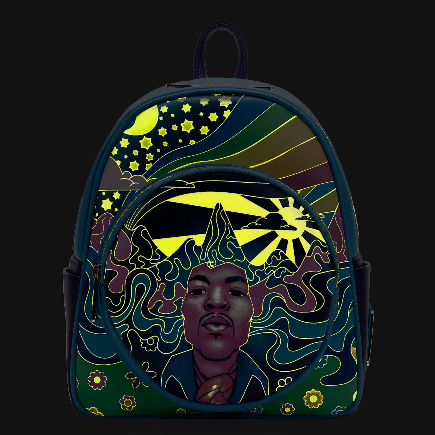 Jimmy Hendrix Psychedelic Landscape Mini Backpack