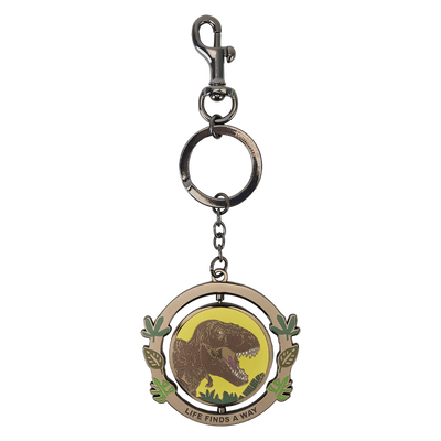 Jurassic Park Spinning Keychain