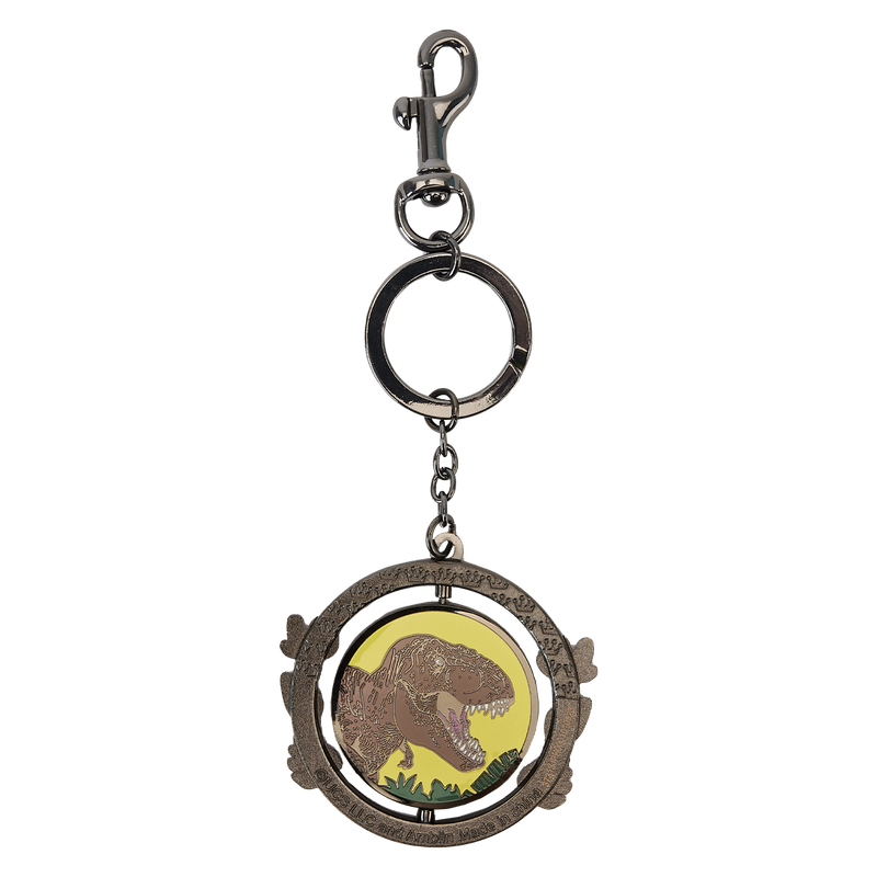 Jurassic Park Spinning Keychain