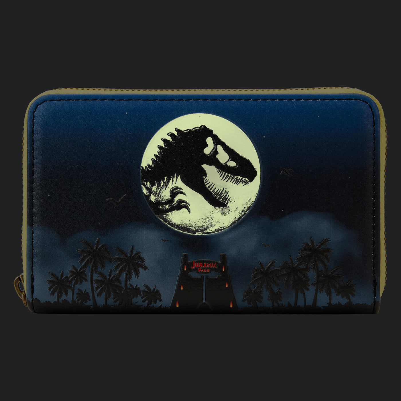 Jurassic Park 30th Anniversary Dino Moon Glow in the Dark Wallet