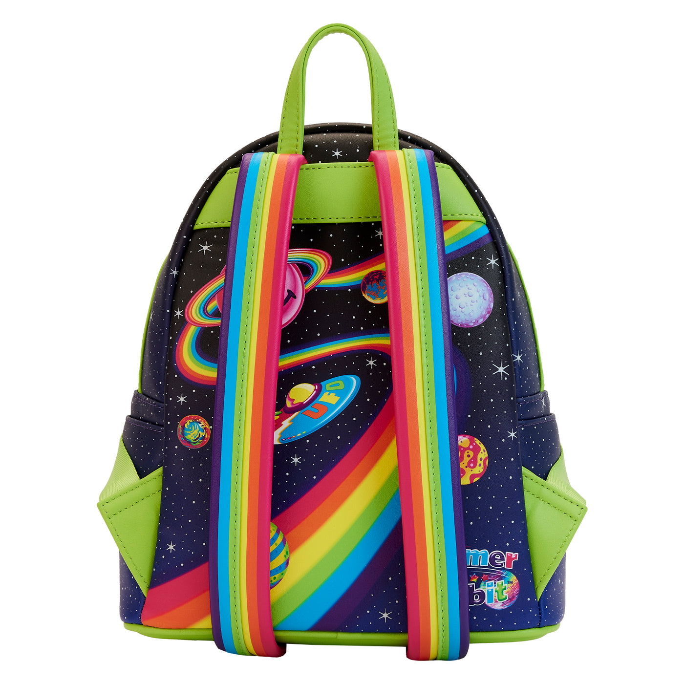 Lisa Frank Cosmic Alien Ride Glow in the Dark Mini Backpack