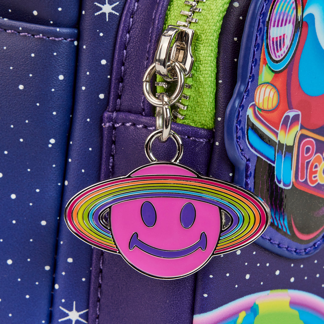 Lisa Frank Cosmic Alien Ride Glow in the Dark Mini Backpack