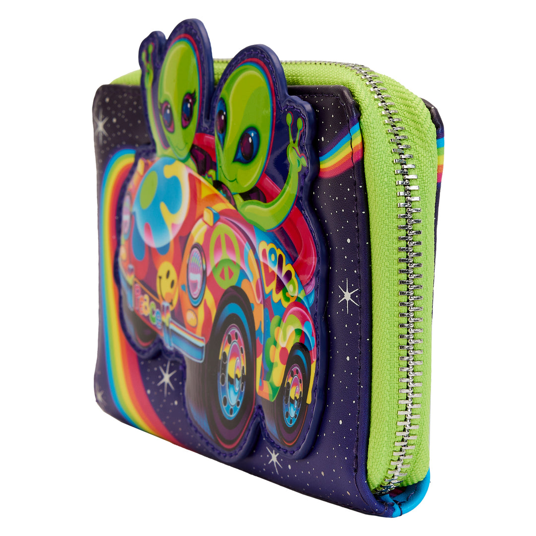 Lisa Frank Cosmic Alien Ride Glow in the Dark Wallet