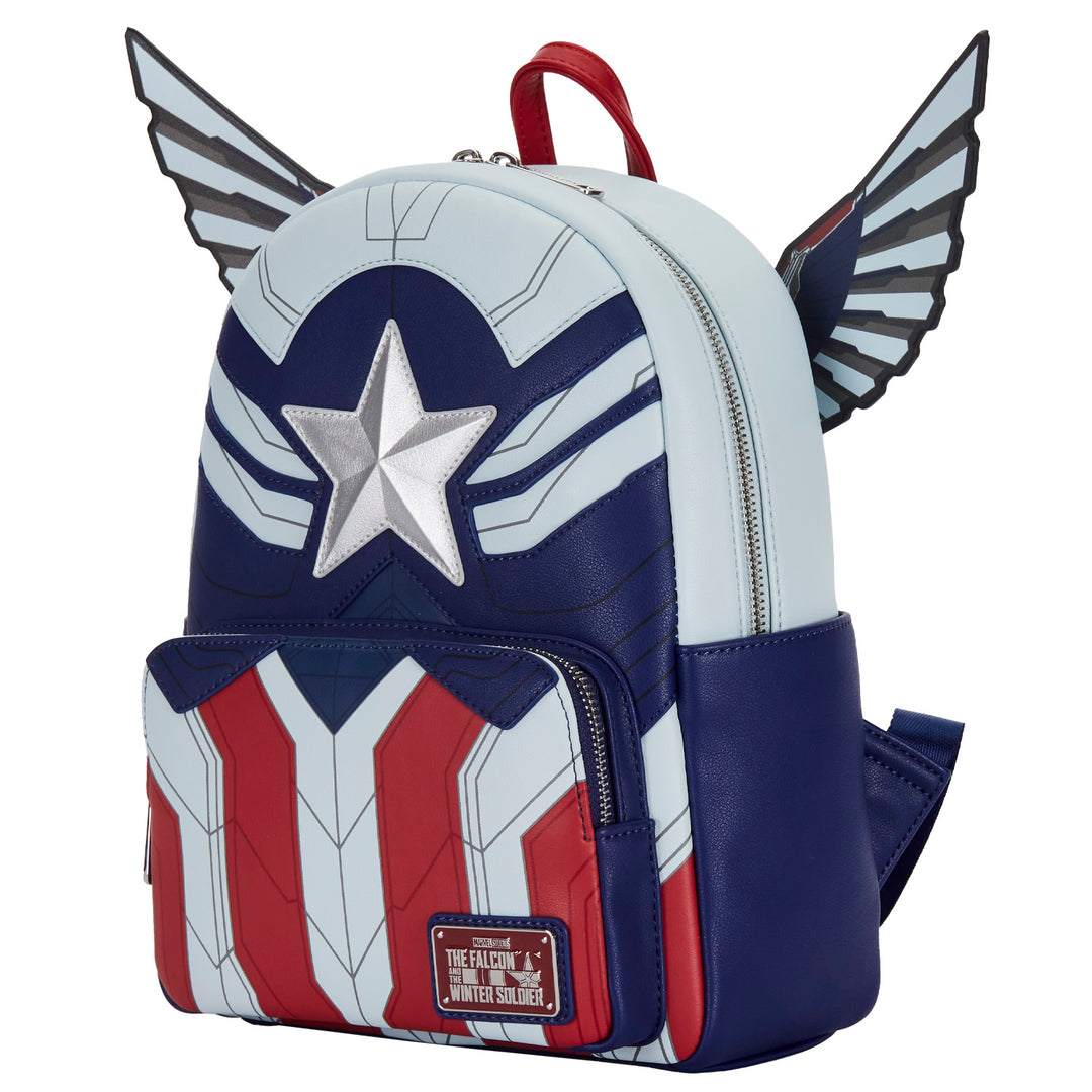 Loungefly Marvel Falcon Captain America Cosplay Mini Backpack