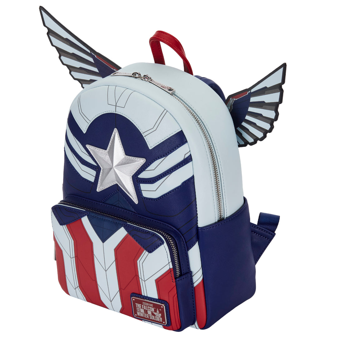 Loungefly Marvel Falcon Captain America Cosplay Mini Backpack