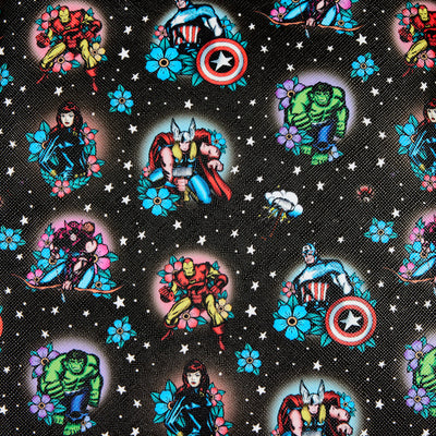 Loungefly Marvel Avengers Tattoo AOP Mini Backpack