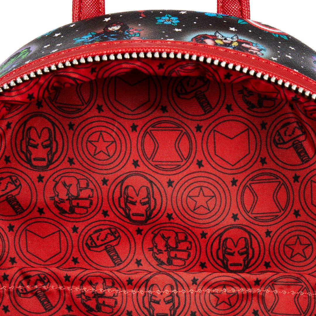 Loungefly Marvel Avengers Tattoo AOP Mini Backpack