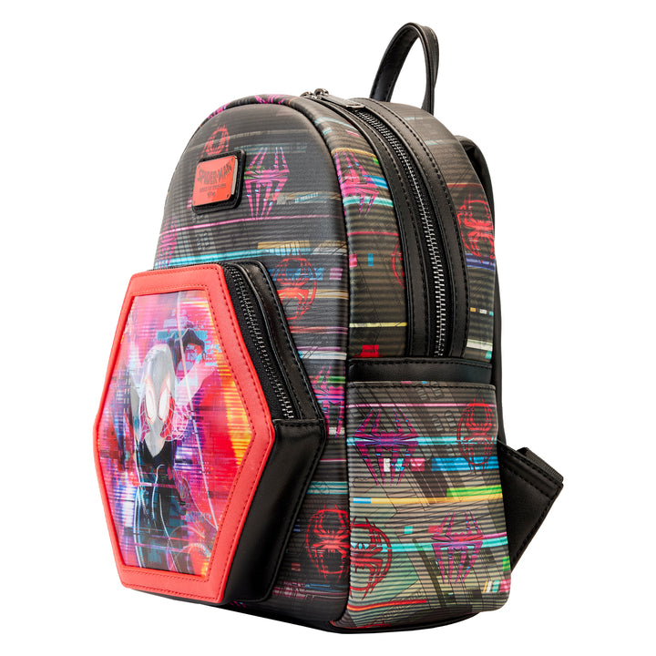 Marvel Across the Spiderverse Miles & Spider Gwen Lenticular Glow in the Dark Mini Backpack