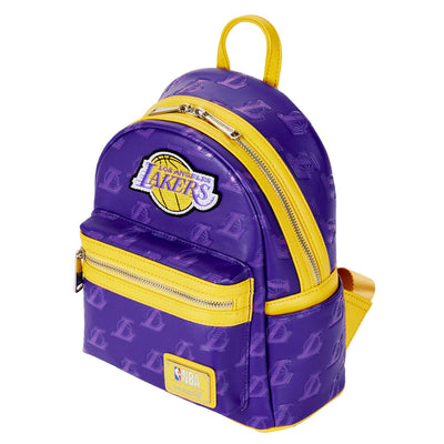 Loungefly NBA Los Angeles Lakers Logo AOP Mini Backpack