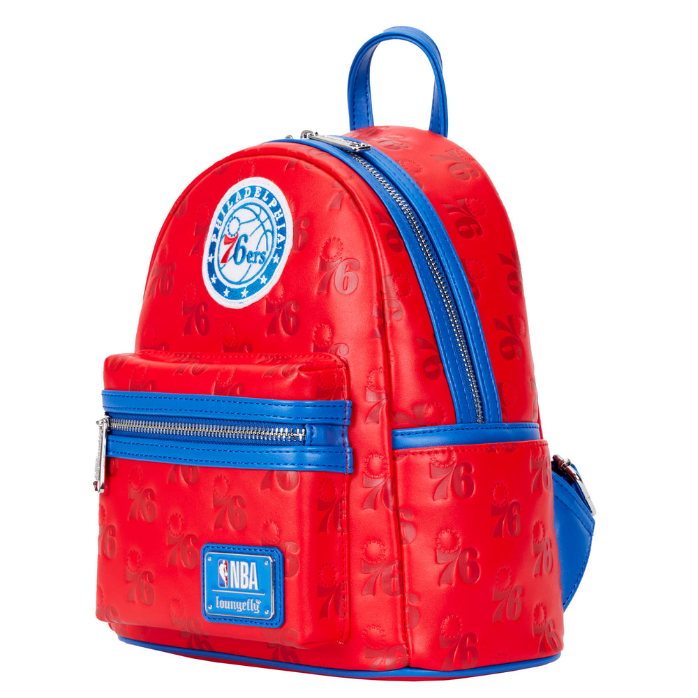 Loungefly NBA Philly 76ers Logo Mini Backpack