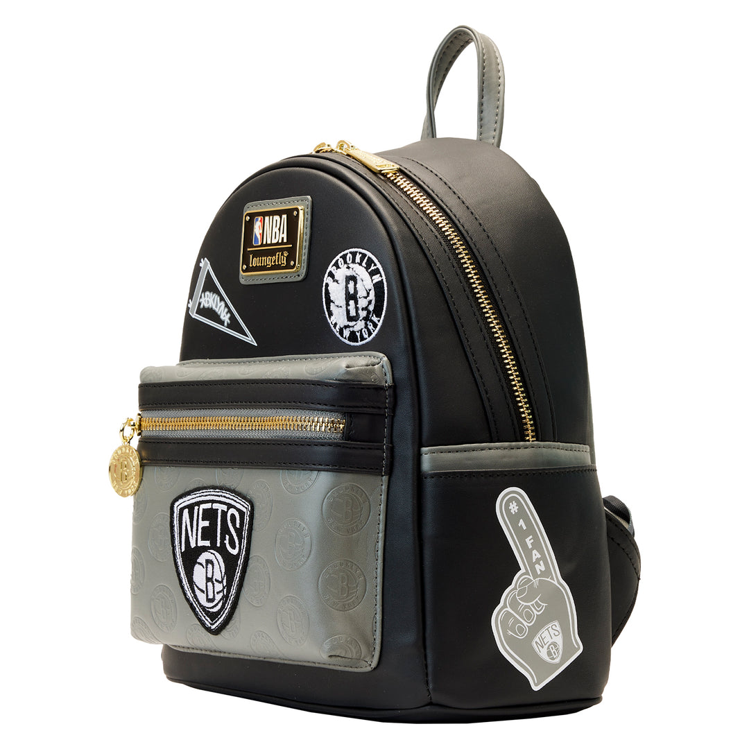 NBA Brooklyn Nets Patch Icons Mini Backpack