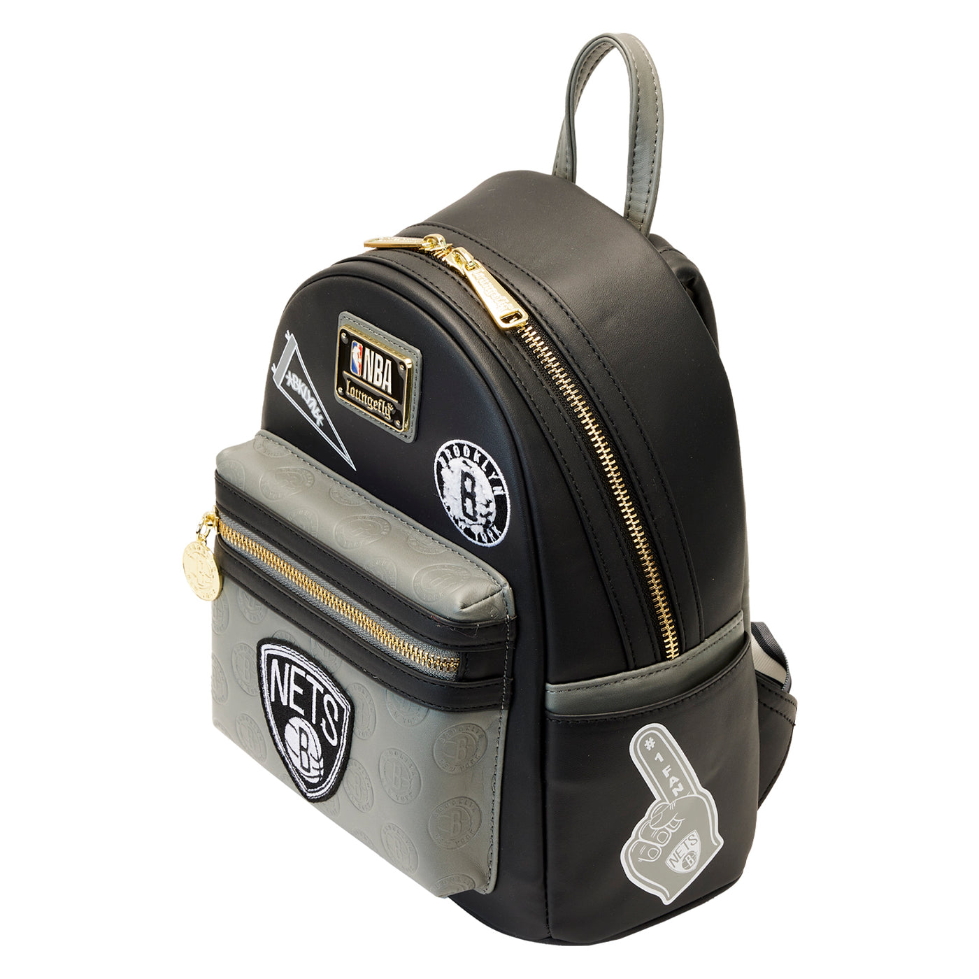 NBA Brooklyn Nets Patch Icons Mini Backpack
