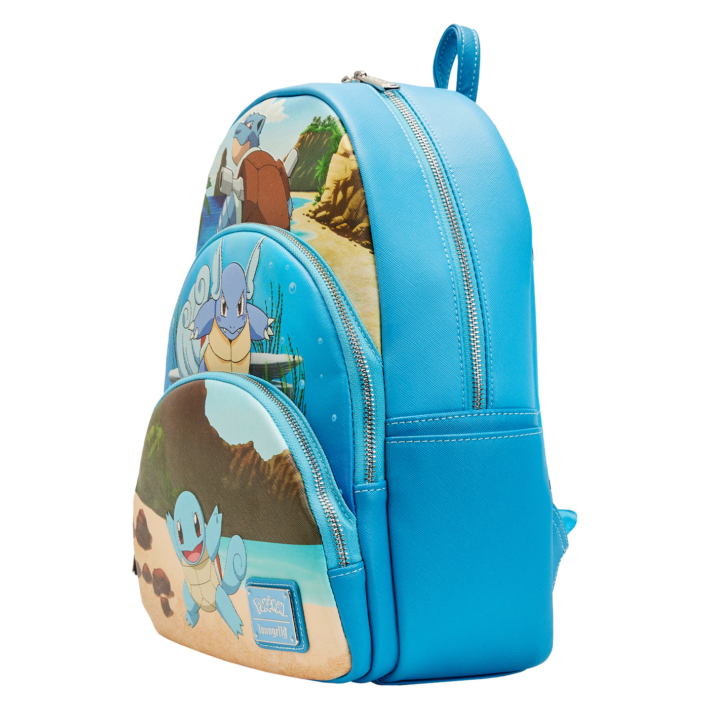 Pokemon Squirtle Evolution Triple Pocket Mini Backpack