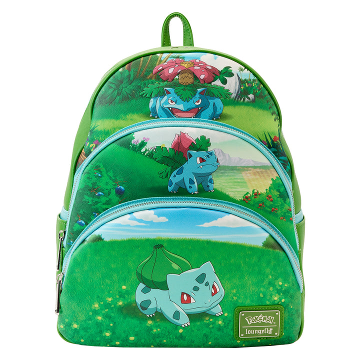 Pokemon Bulbasaur Evolutions Triple Pocket Mini Backpack