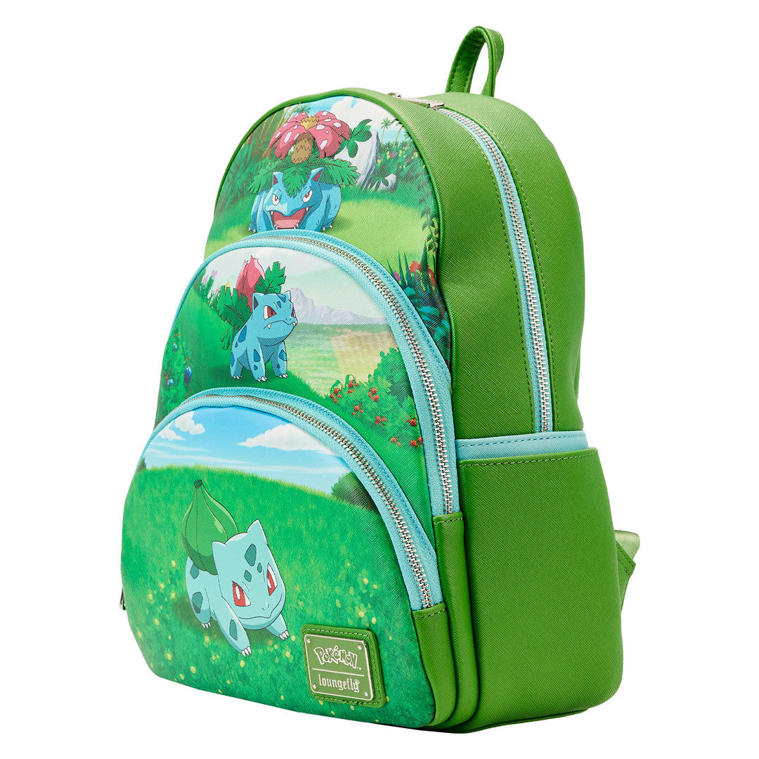 Pokemon Bulbasaur Evolutions Triple Pocket Mini Backpack