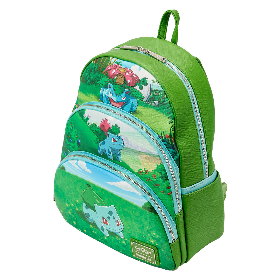 Pokemon Bulbasaur Evolutions Triple Pocket Mini Backpack